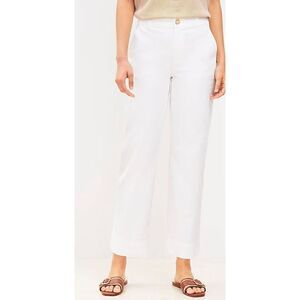 Loft women’s the Monroe slim, straight, white chino pants size for